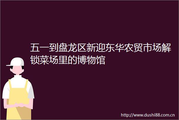 五一到盘龙区新迎东华农贸市场解锁菜场里的博物馆