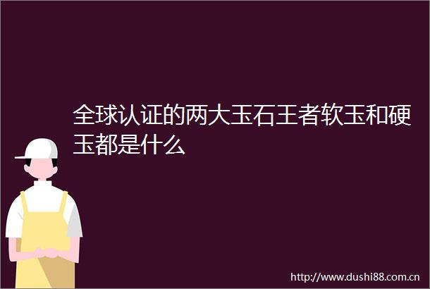 全球认证的两大玉石王者软玉和硬玉都是什么