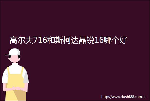 高尔夫716和斯柯达晶锐16哪个好