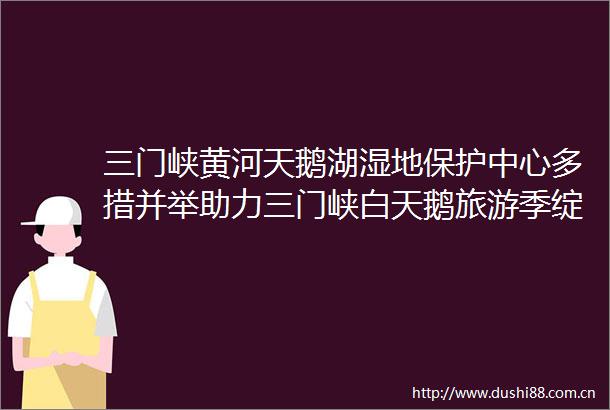 三门峡黄河天鹅湖湿地保护中心多措并举助力三门峡白天鹅旅游季绽放光彩