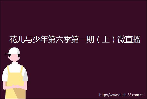花儿与少年第六季第一期（上）微直播