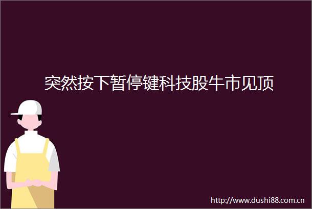 突然按下暂停键科技股牛市见顶
