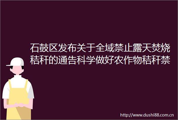 石鼓区发布关于全域禁止露天焚烧秸秆的通告科学做好农作物秸秆禁烧工作