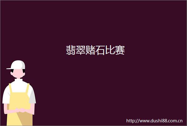 翡翠赌石比赛