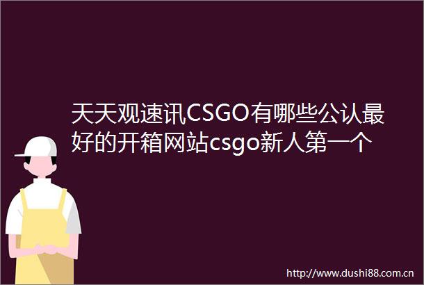 天天观速讯CSGO有哪些公认最好的开箱网站csgo新人第一个箱子真的有加成吗