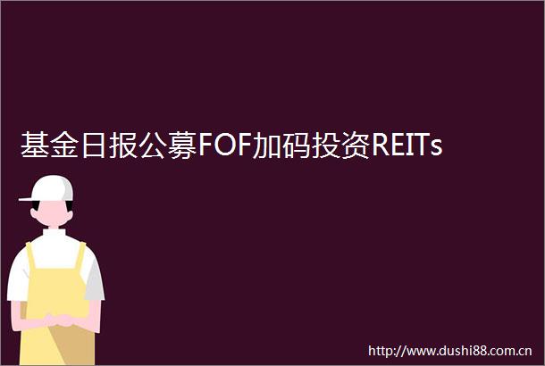 基金日报公募FOF加码投资REITs