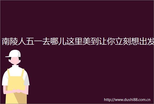 南陵人五一去哪儿这里美到让你立刻想出发