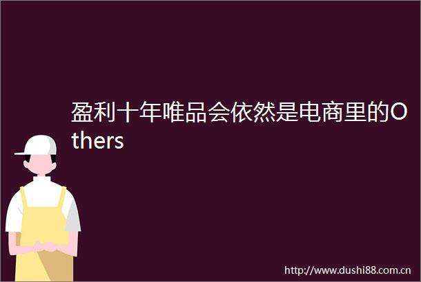 盈利十年唯品会依然是电商里的Others