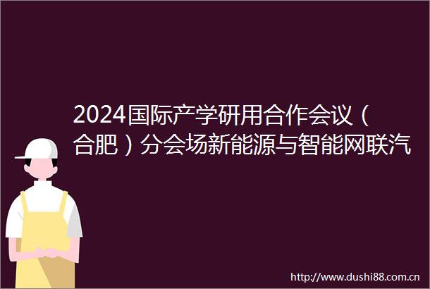2024国际产学研用合作会议（合肥）分会场新能源与智能网联汽车研讨会自动驾驶平行论坛报告八则