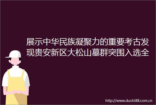 展示中华民族凝聚力的重要考古发现贵安新区大松山墓群突围入选全国十大考古新发现