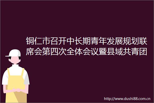 铜仁市召开中长期青年发展规划联席会第四次全体会议暨县域共青团基层组织改革推进会