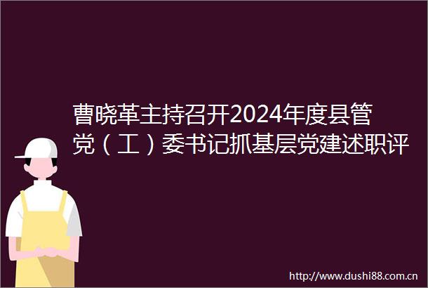 曹晓革主持召开2024年度县管党（工）委书记抓基层党建述职评议会