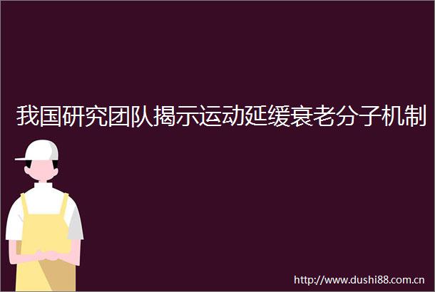 我国研究团队揭示运动延缓衰老分子机制