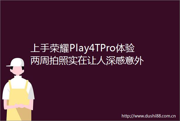 上手荣耀Play4TPro体验两周拍照实在让人深感意外