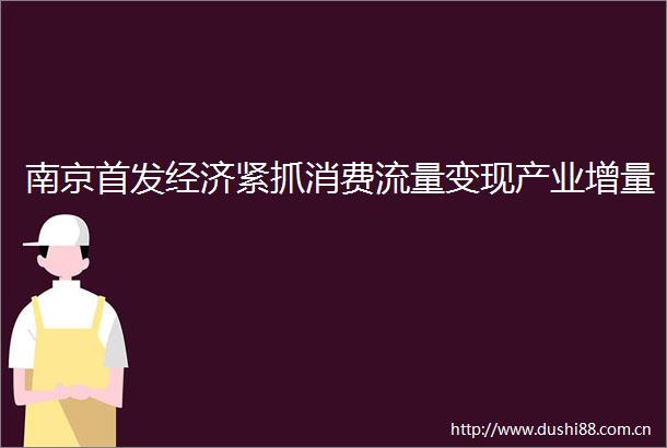 南京首发经济紧抓消费流量变现产业增量