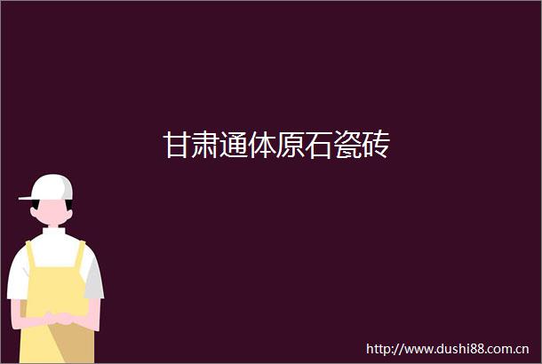 甘肃通体原石瓷砖
