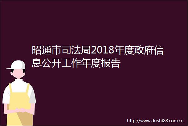 昭通市司法局2018年度信息公开工作年度报告
