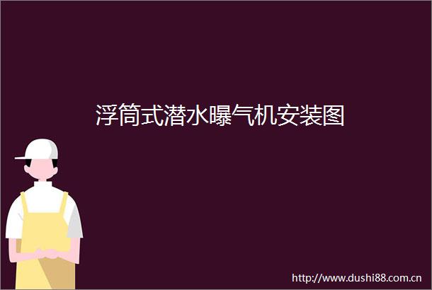 浮筒式潜水曝气机安装图