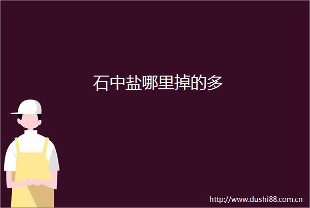 石中盐哪里掉的多