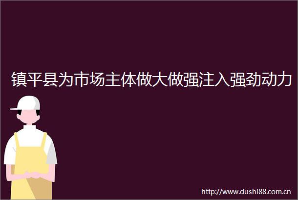镇平县为市场主体做大做强注入强劲动力