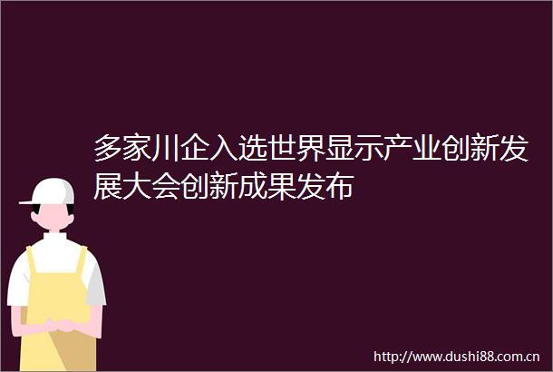 多家川企入选世界显示产业创新发展大会创新成果发布