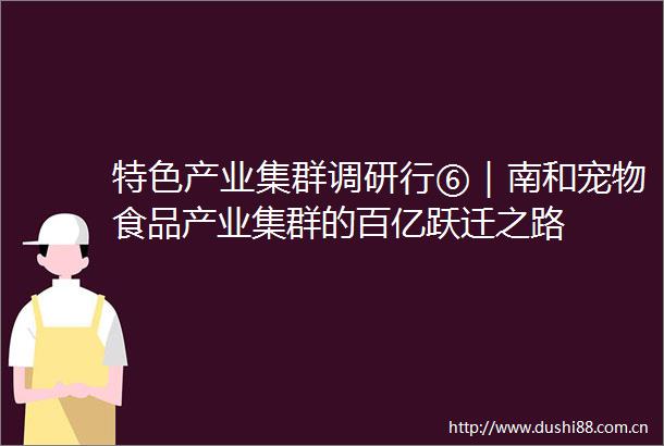 特色产业集群调研行⑥｜南和宠物食品产业集群的百亿跃迁之路