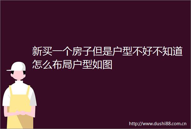 新买一个房子但是户型不好不知道怎么布局户型如图