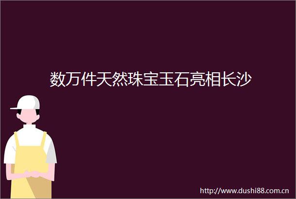 数万件天然珠宝玉石亮相长沙