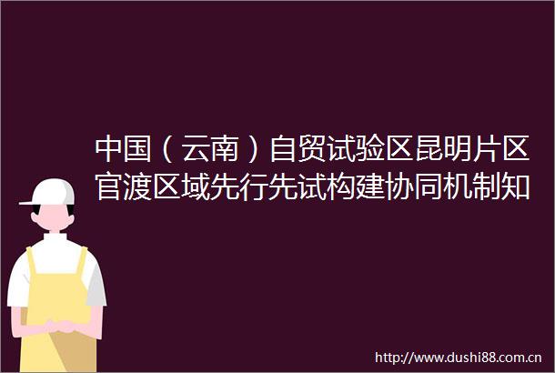 （云南）自贸试验区昆明片区官渡区域先行先试构建协同机制知识产权实现快调快处快审