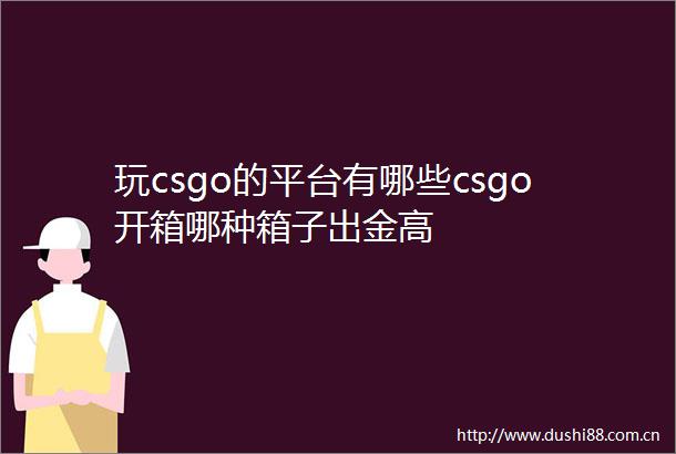 玩csgo的平台有哪些csgo开箱哪种箱子出金高