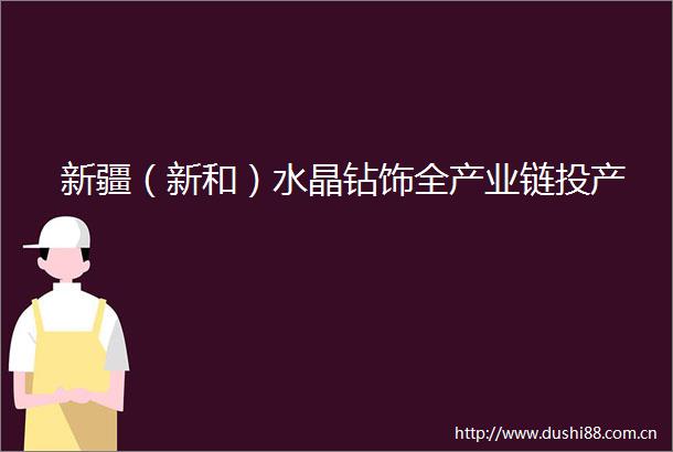 新疆（新和）水晶钻饰全产业链投产
