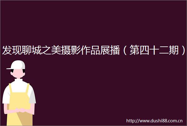 发现聊城之美摄影作品展播（第四十二期）