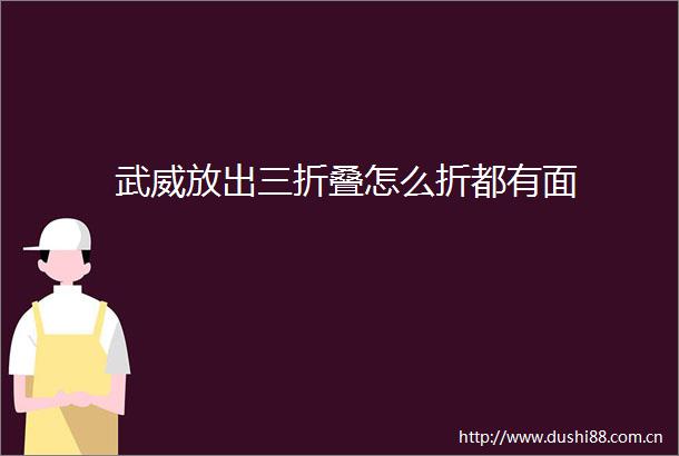 武威放出三折叠怎么折都有面
