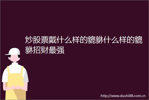 炒股票戴什么样的貔貅什么样的貔貅招财最强
