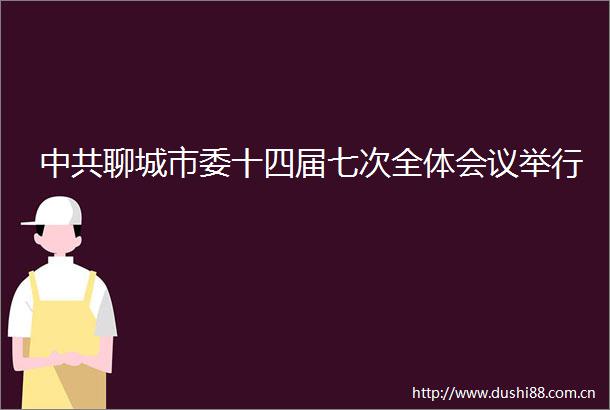 聊城市委十四届七次全体会议举行