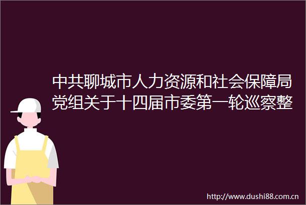 聊城市人力资源和社会保障局党组关于十四届市委第一轮巡察整改进展情况的通报