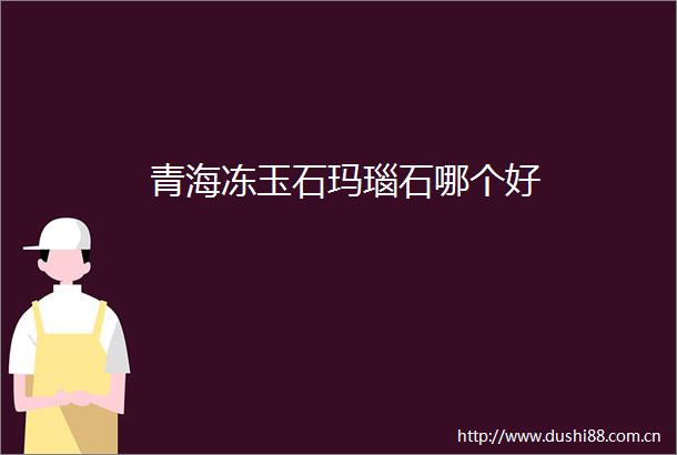 青海冻玉石玛瑙石哪个好