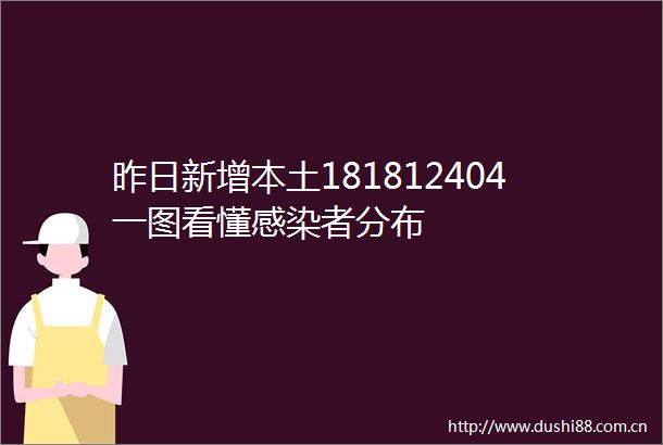 昨日新增本土181812404一图看懂感染者分布
