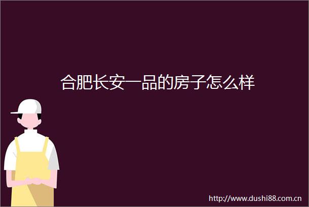 合肥长安一品的房子怎么样