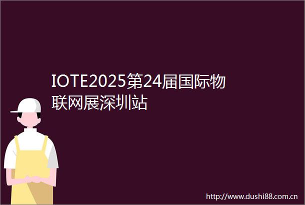 IOTE2025第24届国际物联网展深圳站