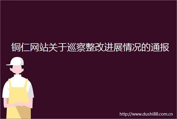 铜仁网站关于巡察整改进展情况的通报