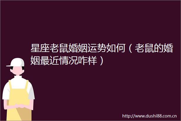 星座老鼠婚姻运势如何（老鼠的婚姻最近情况咋样）