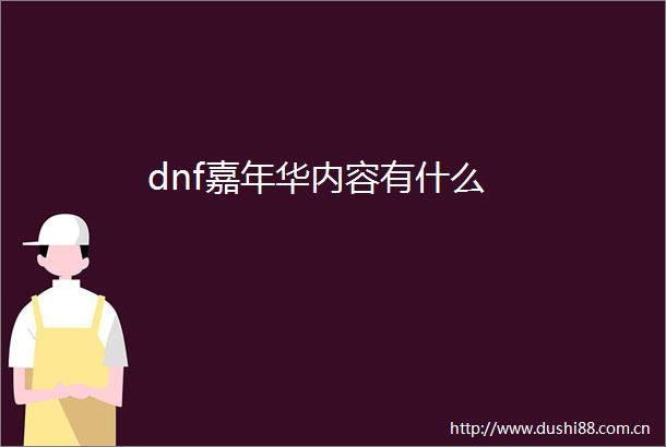 dnf嘉年华内容有什么