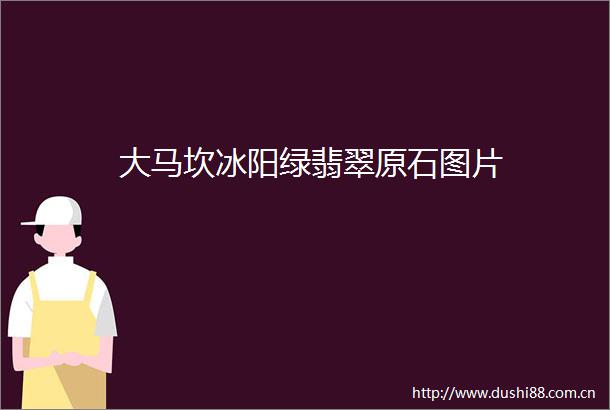 大马坎冰阳绿翡翠原石图片