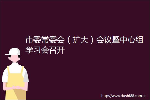 市委常委会（扩大）会议暨中心组学习会召开