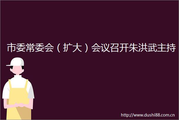 市委常委会（扩大）会议召开朱洪武主持