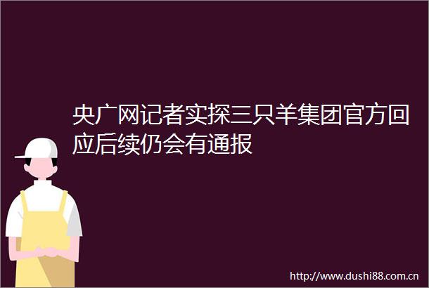 央广网记者实探三只羊集团官方回应后续仍会有通报