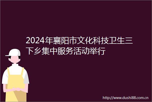 2024年襄阳市文化科技卫生三下乡集中服务活动举行