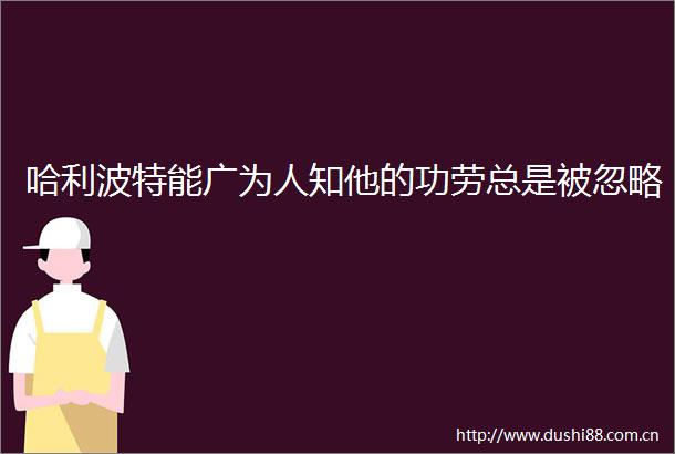 哈利波特能广为人知他的功劳总是被忽略