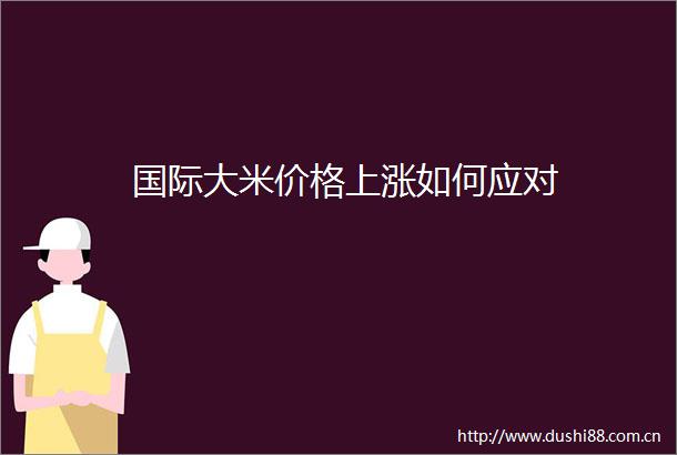 国际大米价格上涨如何应对